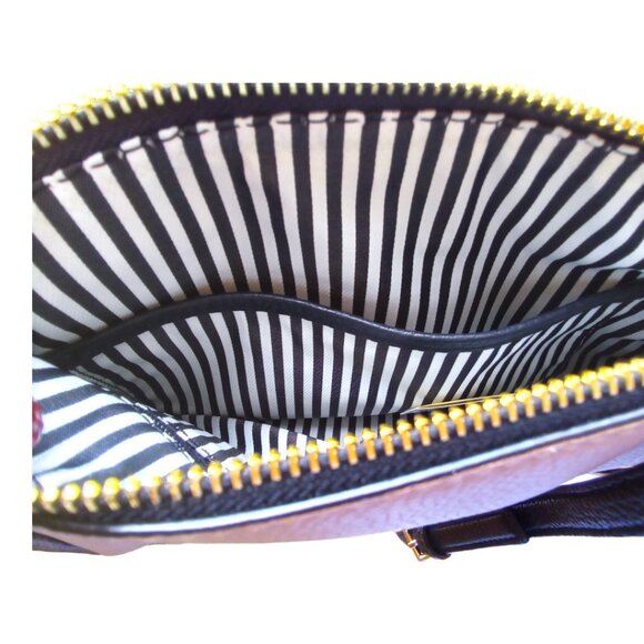 Kate Spade NWT Jackson Street Mini Cayli Ginger Tea & Black Leather $158 - Picture 6 of 13